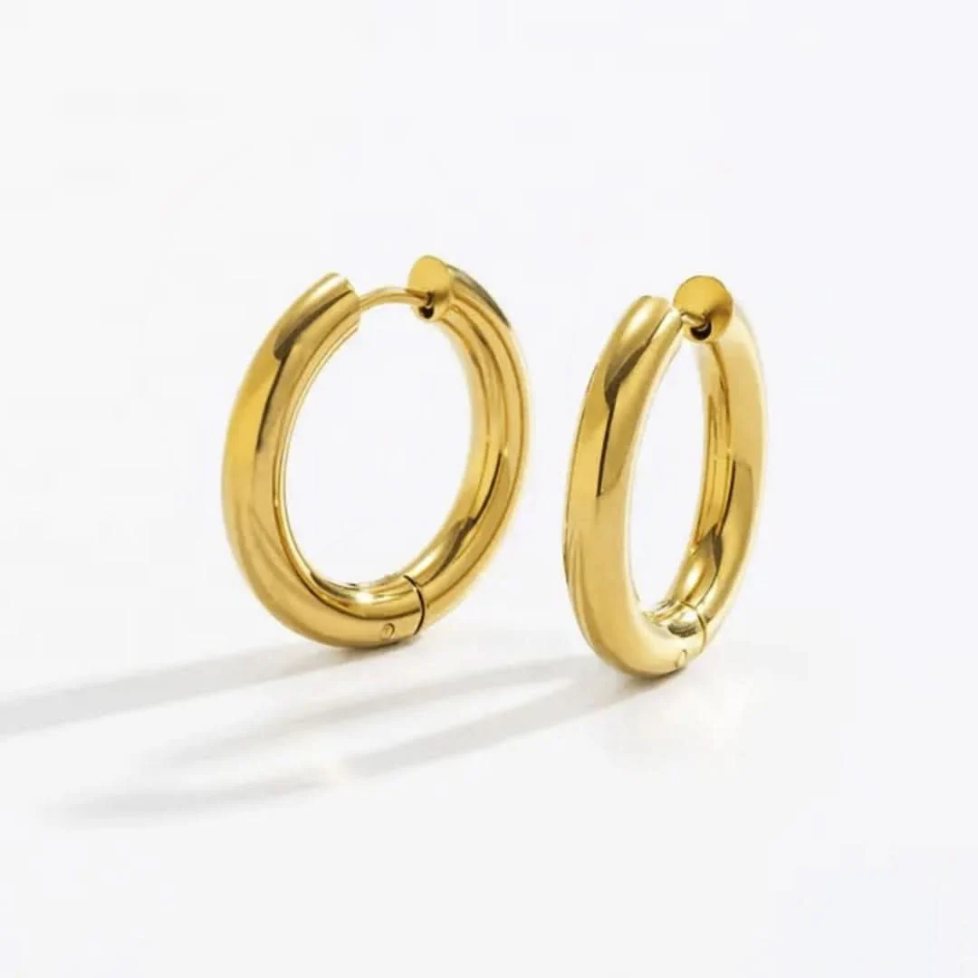 Classic Hoop Earrings Gold