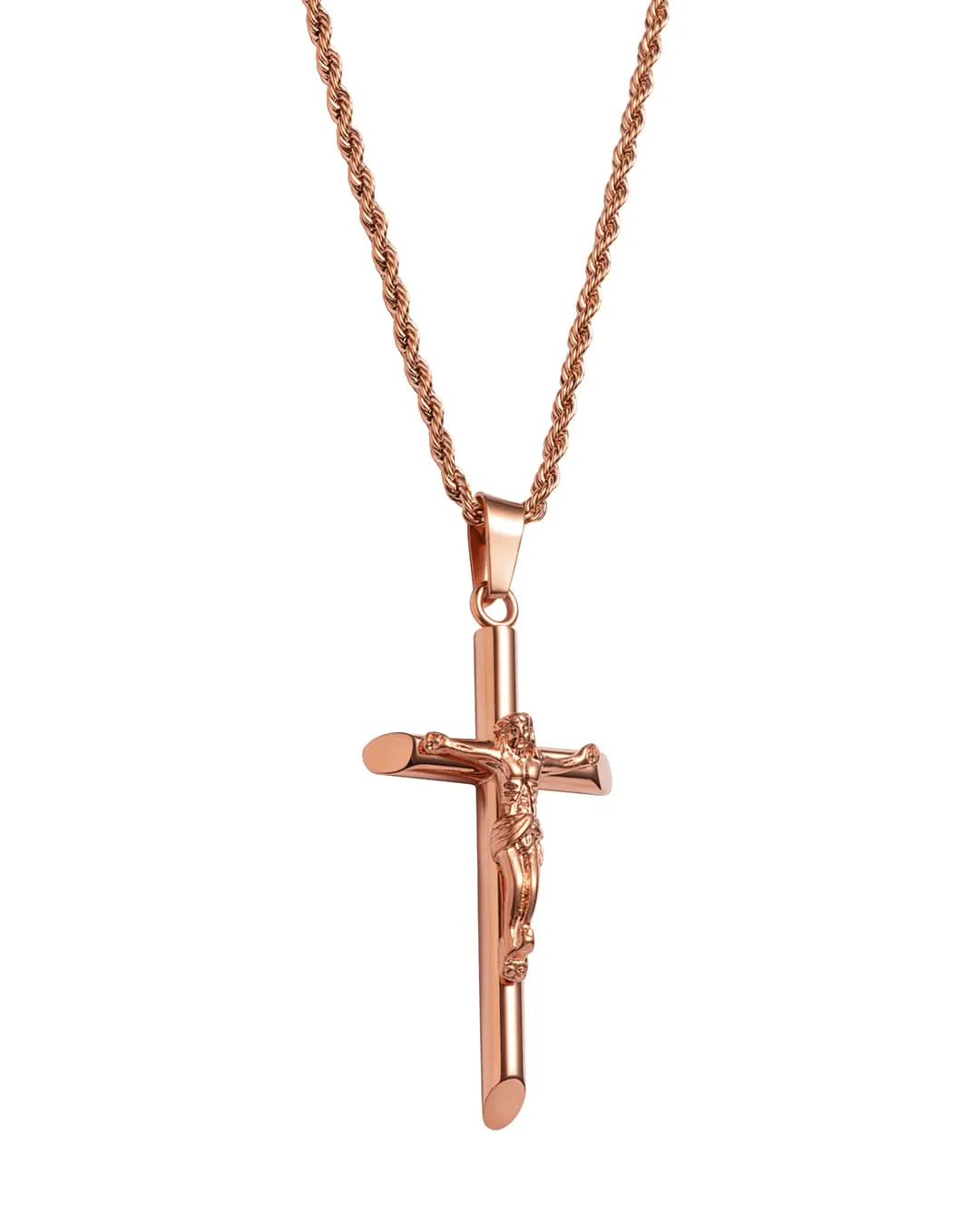 Crucifix Pendant | Rose Gold - Image 3