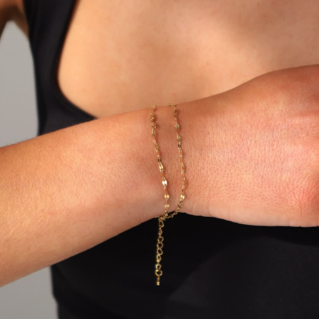 Double Dainty Bracelet Gold